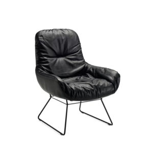 Freifrau Leya Lounge Chair in leather