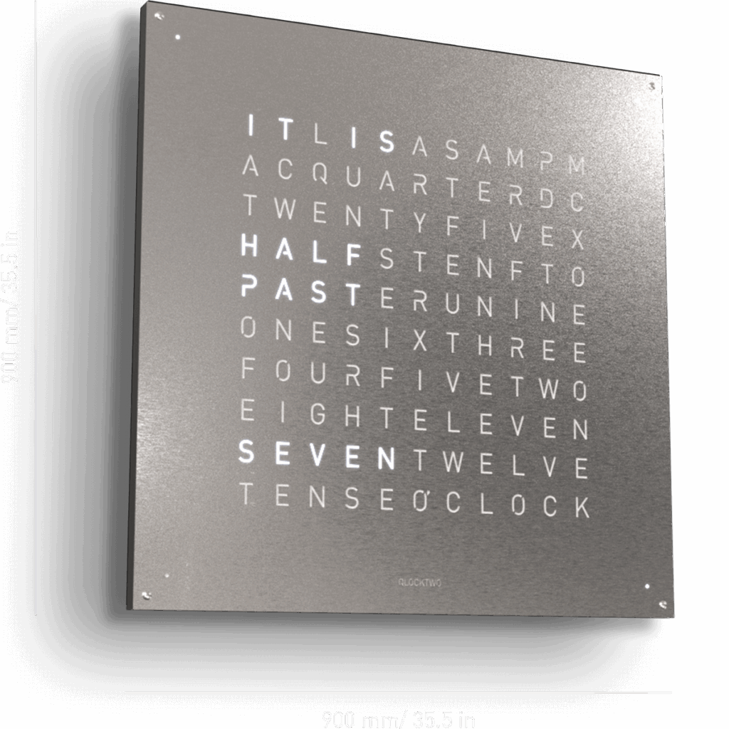 Qlocktwo Earth Wall Clock