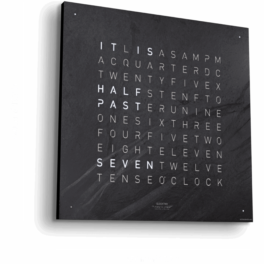 Qlocktwo Earth Wall Clock