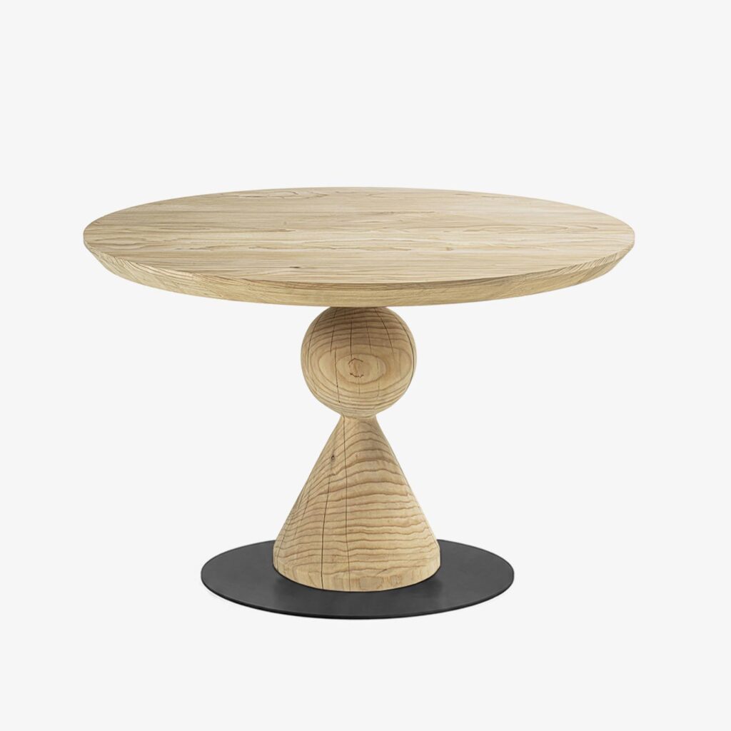 Riva 1920 Circus Solid Wood Round Dining Table